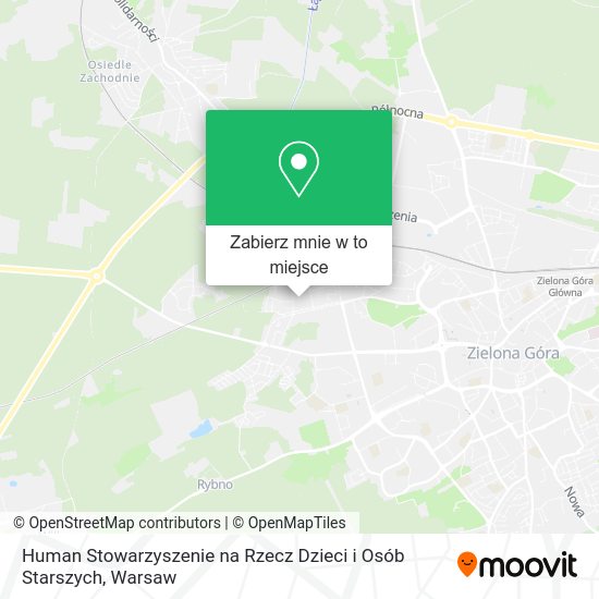 Mapa Human Stowarzyszenie na Rzecz Dzieci i Osób Starszych