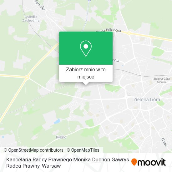 Mapa Kancelaria Radcy Prawnego Monika Duchon Gawrys Radca Prawny