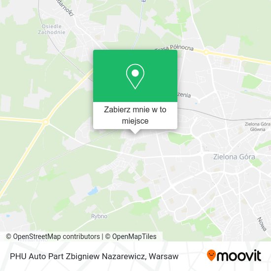 Mapa PHU Auto Part Zbigniew Nazarewicz