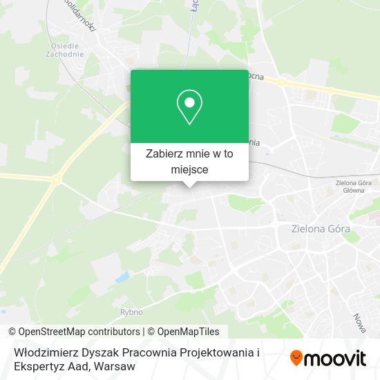 Mapa Włodzimierz Dyszak Pracownia Projektowania i Ekspertyz Aad