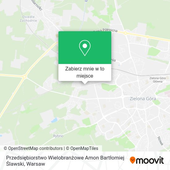 Mapa Przedsiębiorstwo Wielobranżowe Amon Bartłomiej Ślawski