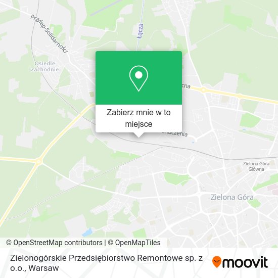 Mapa Zielonogórskie Przedsiębiorstwo Remontowe sp. z o.o.