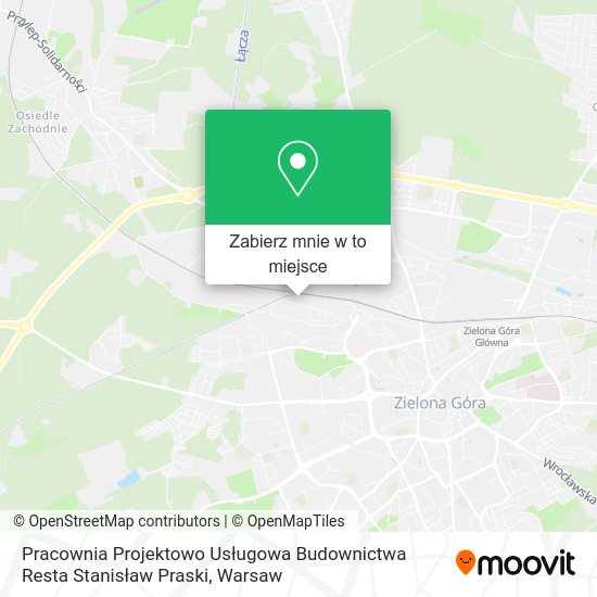 Mapa Pracownia Projektowo Usługowa Budownictwa Resta Stanisław Praski