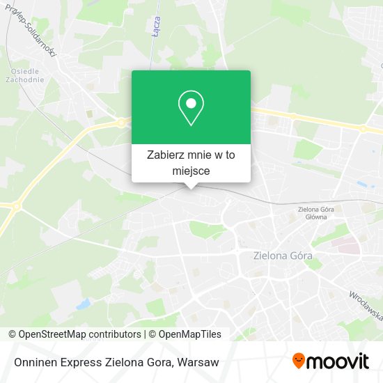 Mapa Onninen Express Zielona Gora