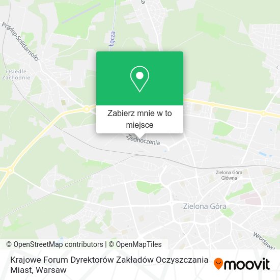 Mapa Krajowe Forum Dyrektorów Zakładów Oczyszczania Miast