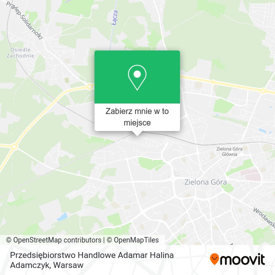 Mapa Przedsiębiorstwo Handlowe Adamar Halina Adamczyk