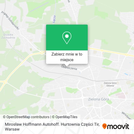 Mapa Mirosław Hoffmann Autohoff. Hurtownia Części Tir