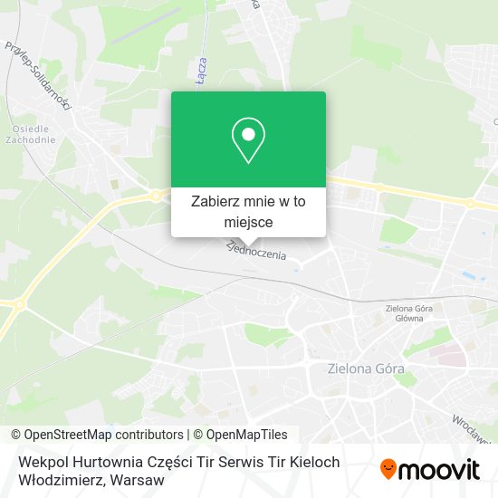 Mapa Wekpol Hurtownia Części Tir Serwis Tir Kieloch Włodzimierz