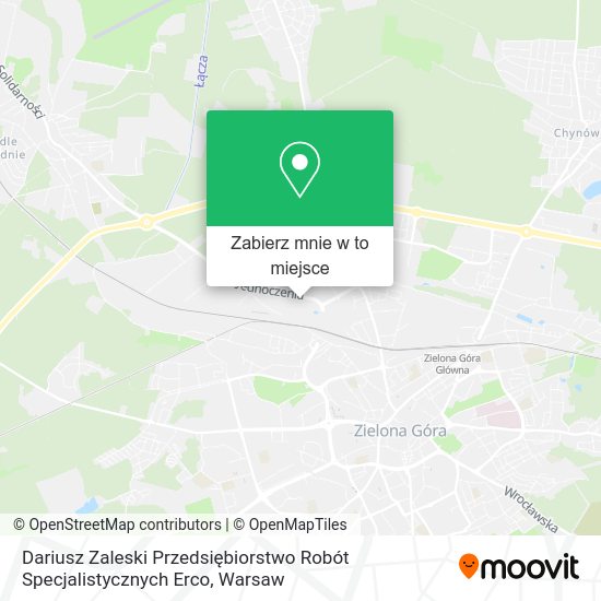 Mapa Dariusz Zaleski Przedsiębiorstwo Robót Specjalistycznych Erco