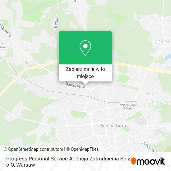 Mapa Progress Personal Service Agencja Zatrudnienia Sp z o O