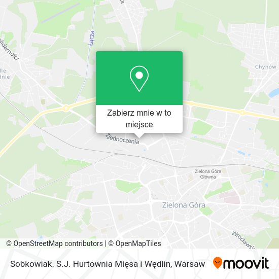 Mapa Sobkowiak. S.J. Hurtownia Mięsa i Wędlin