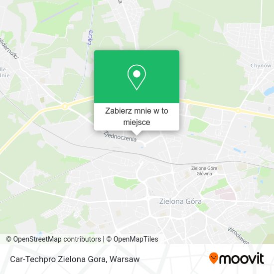 Mapa Car-Techpro Zielona Gora