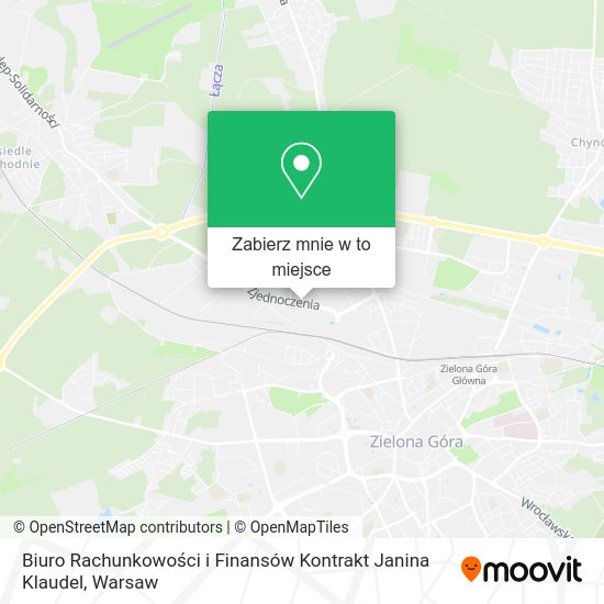 Mapa Biuro Rachunkowości i Finansów Kontrakt Janina Klaudel