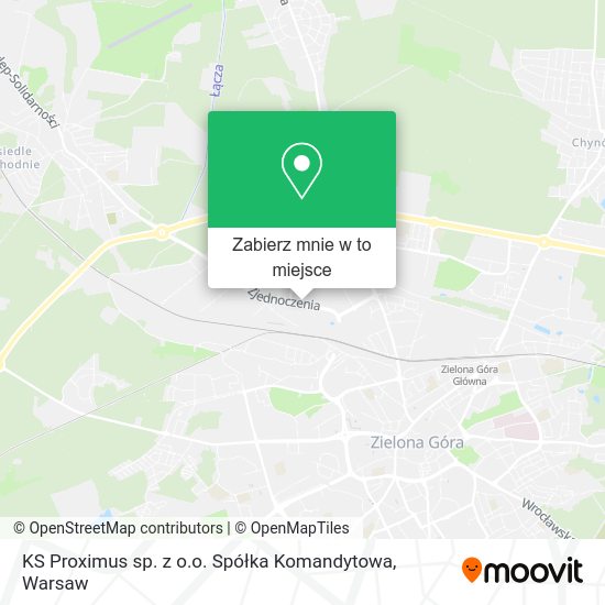 Mapa KS Proximus sp. z o.o. Spółka Komandytowa