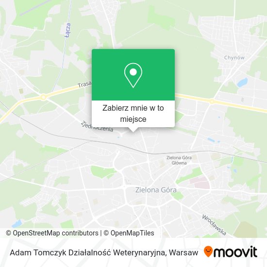 Mapa Adam Tomczyk Działalność Weterynaryjna