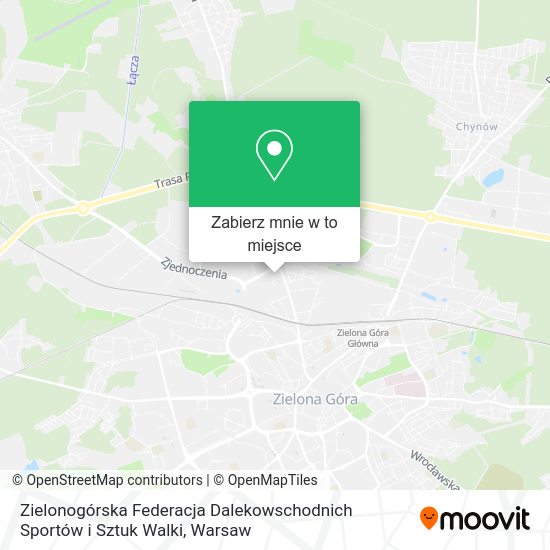 Mapa Zielonogórska Federacja Dalekowschodnich Sportów i Sztuk Walki