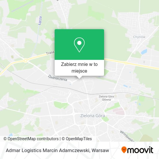 Mapa Admar Logistics Marcin Adamczewski