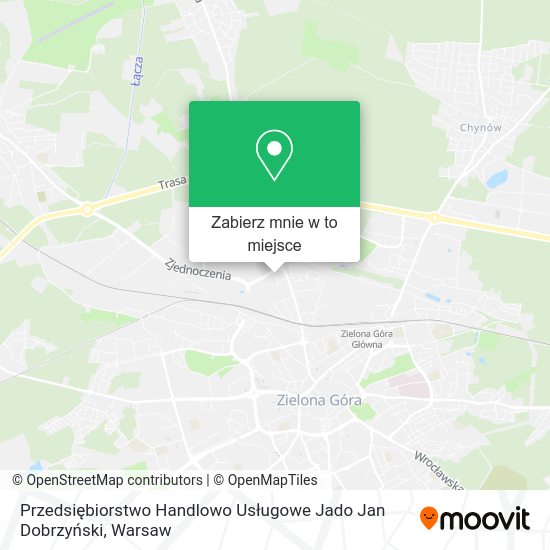 Mapa Przedsiębiorstwo Handlowo Usługowe Jado Jan Dobrzyński