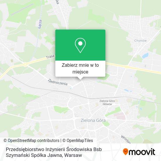 Mapa Przedsiębiorstwo Inżynierii Środowiska Bsb Szymański Spółka Jawna