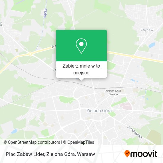 Mapa Plac Zabaw Lider, Zielona Góra