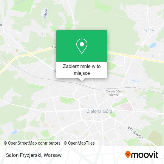 Mapa Salon Fryzjerski