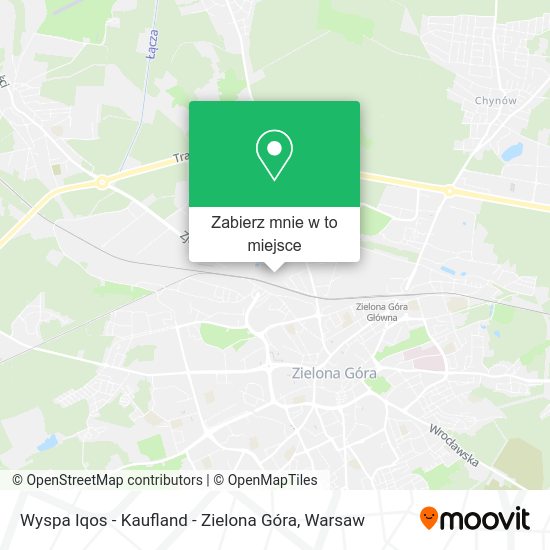 Mapa Wyspa Iqos - Kaufland - Zielona Góra