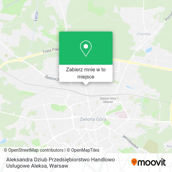 Mapa Aleksandra Dziub Przedsiębiorstwo Handlowo Usługowe Aleksa