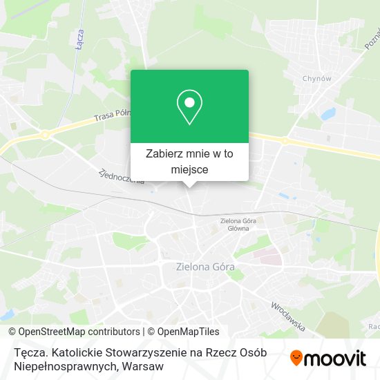 Mapa Tęcza. Katolickie Stowarzyszenie na Rzecz Osób Niepełnosprawnych