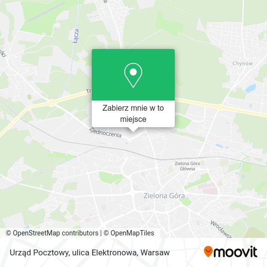 Mapa Urząd Pocztowy, ulica Elektronowa