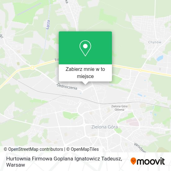 Mapa Hurtownia Firmowa Goplana Ignatowicz Tadeusz