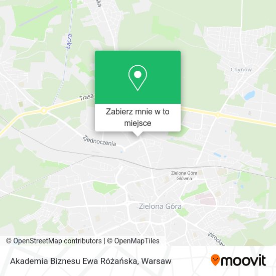 Mapa Akademia Biznesu Ewa Różańska