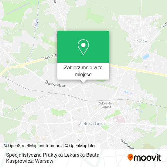 Mapa Specjalistyczna Praktyka Lekarska Beata Kasprowicz