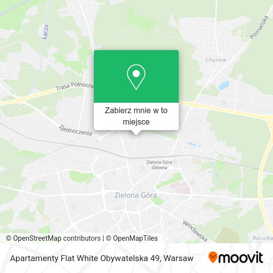 Mapa Apartamenty Flat White Obywatelska 49