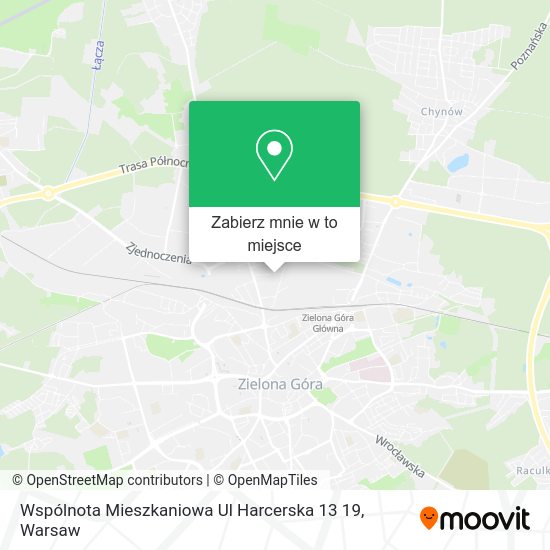 Mapa Wspólnota Mieszkaniowa Ul Harcerska 13 19