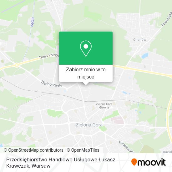 Mapa Przedsiębiorstwo Handlowo Usługowe Łukasz Krawczak