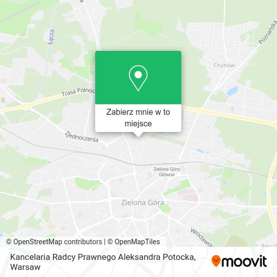 Mapa Kancelaria Radcy Prawnego Aleksandra Potocka