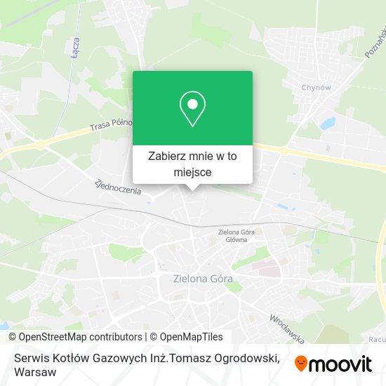 Mapa Serwis Kotłów Gazowych Inż.Tomasz Ogrodowski