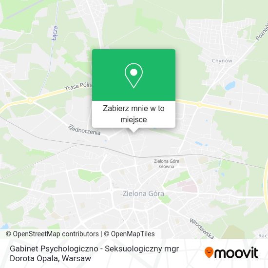 Mapa Gabinet Psychologiczno - Seksuologiczny mgr Dorota Opala