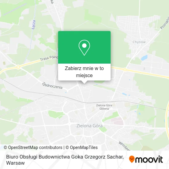 Mapa Biuro Obsługi Budownictwa Goka Grzegorz Sachar