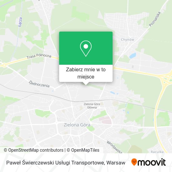 Mapa Paweł Świerczewski Usługi Transportowe