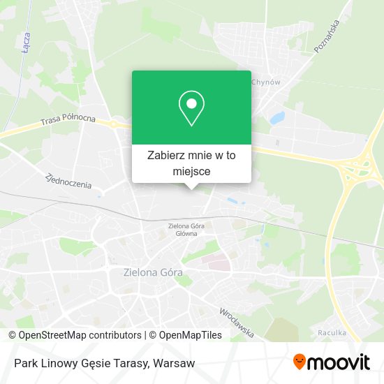 Mapa Park Linowy Gęsie Tarasy