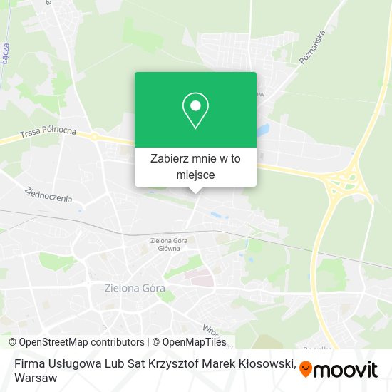 Mapa Firma Usługowa Lub Sat Krzysztof Marek Kłosowski