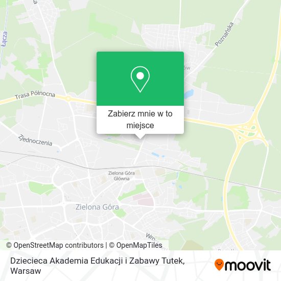 Mapa Dziecieca Akademia Edukacji i Zabawy Tutek