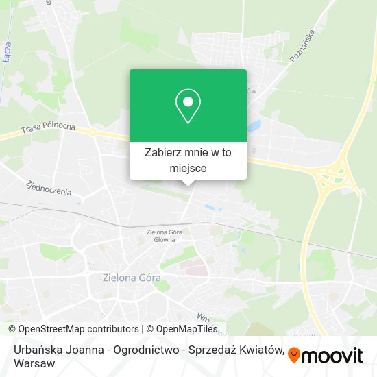 Mapa Urbańska Joanna - Ogrodnictwo - Sprzedaż Kwiatów