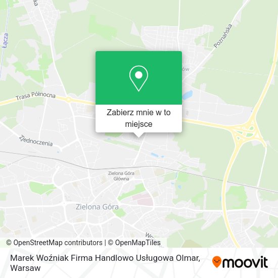 Mapa Marek Woźniak Firma Handlowo Usługowa Olmar