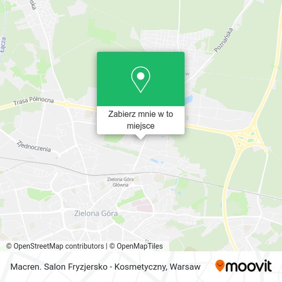 Mapa Macren. Salon Fryzjersko - Kosmetyczny