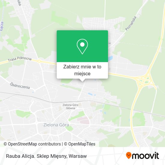 Mapa Rauba Alicja. Sklep Mięsny