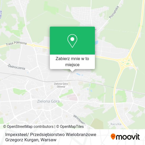 Mapa Impexsteel/ Przedsiębiorstwo Wielobranżowe Grzegorz Kurgan