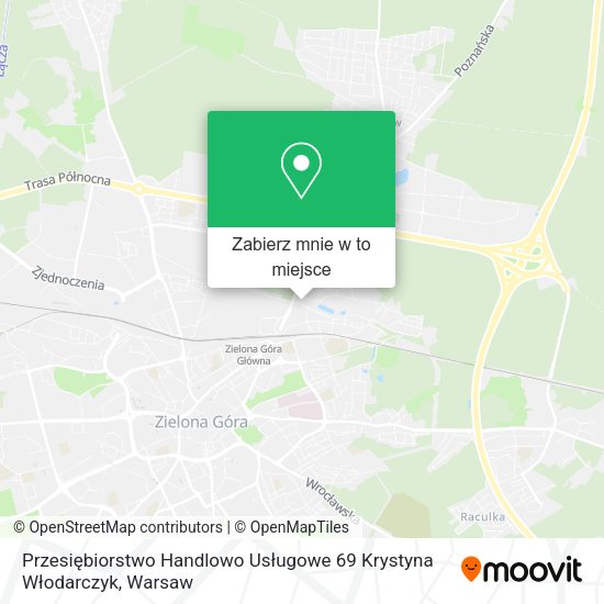 Mapa Przesiębiorstwo Handlowo Usługowe 69 Krystyna Włodarczyk