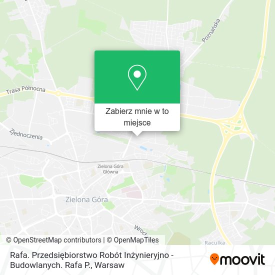 Mapa Rafa. Przedsiębiorstwo Robót Inżynieryjno - Budowlanych. Rafa P.